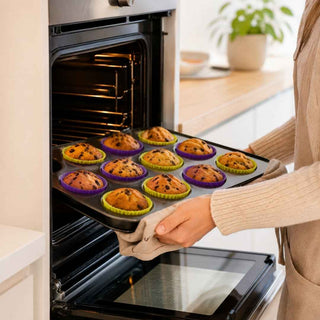 Conjunto de 6 Formas de Silicone para Muffins Ibili - Twisted Media