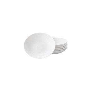 Conjunto de 6 Pratos de Sopa Luminarc Pampille Branco 20cm - Twisted Media