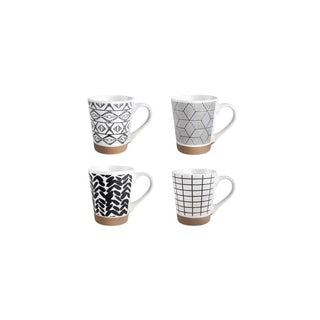 Conjunto de Canecas Ibili 4 Peças em Cerâmica Esmaltada - Twisted Media 