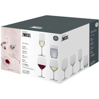 Conjunto Elegance Schott Zwiesel – 16 Taças e Copos de Cristal - Twisted Media 
