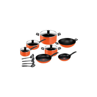 Conjunto de Cozinha Tefal Simply Chef 15 Peças Laranja - Twisted Media