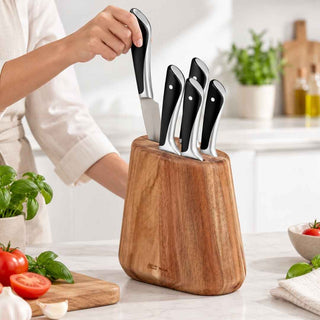 Conjunto de Facas Jamie Oliver by Tefal 5 Peças com Bloco - Twisted Media