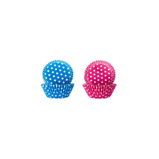 Conjunto de Forminhas de Papel IBILI Rosa, Azul e Branco 100 Unidades - Twisted Media