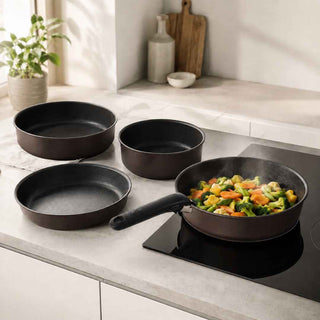 Conjunto de Frigideiras Tefal com Pega Removível 4 Peças - Twisted Media