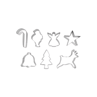 Conjunto de Natal IBILI com 7 Formas Recortadas em Estanho - Twisted Media