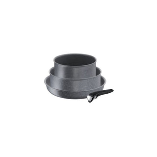 Conjunto de Panelas Tefal Ingenio Mineralia Force 4 Peças - Twisted Media 