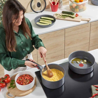 Conjunto de Panelas Tefal Ingenio Mineralia Force 4 Peças - Twisted Media 