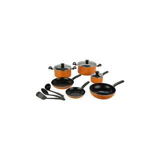 Conjunto de Panelas Tefal Prima 12 Peças – Cor Laranja - Twisted Media 