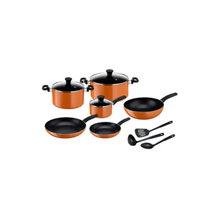 Conjunto de Panelas Tefal Prima 12 Peças Laranja - Twisted Media
