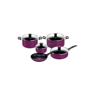 Conjunto de Panelas Tefal Simply Cook 9 Peças Roxo  - Twisted Media