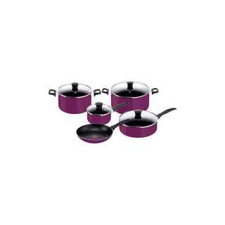 Conjunto de Panelas Tefal Simply Cook 9 Peças Roxo - Twisted Media 
