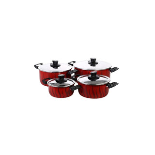Conjunto de Panelas Tefal Tempo Flame 8 Peças - Twisted Media 