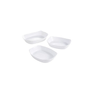 Conjunto de Pratos para Forno Luminarc Carine 3 Peças em Vidro  - Twisted Media