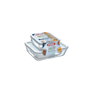 Conjunto de Tigelas de Vidro Pyrex 3 Peças com Tampa - Twisted Media