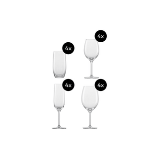 Conjunto de Copos Schott Zwiesel Cristal 16 Peças - Twisted Media