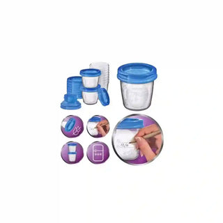 Copos de armazenamento de leite materno Philips Avent 180 ml - Twisted Media
