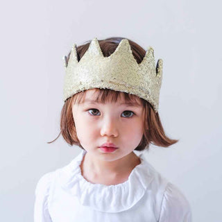 Coroa Brilhante Infantil Dourada MIMI & LULA - Twisted Media 