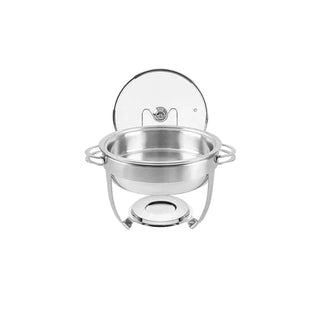 Cuba Redonda em Aço Inox 4,3 L com Suporte para Tampa - Twisted Media 