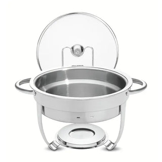 Cuba Redonda em Aço Inox 4,3 L com Suporte para Tampa - Twisted Media 