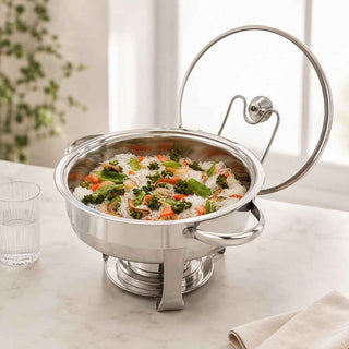 Cuba Redonda em Inox 4,3L com Suporte para Tampa - Twisted Media