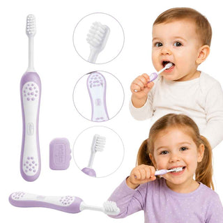 Escova de Dentes CHICCO Primeiros Dentes 6-36M Lilla - Twisted Media 
