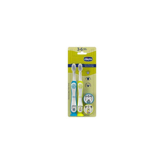 Escovas Dentais Infantis CHICCO 3–6 Anos Pack 2 - Twisted Media 