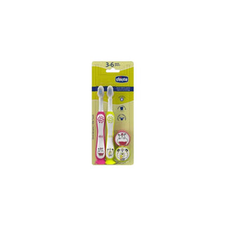 Escovas Dentais Infantis Cerdas Ultra Macias CHICCO 3–6 Anos Pack 2 - Twisted Media 