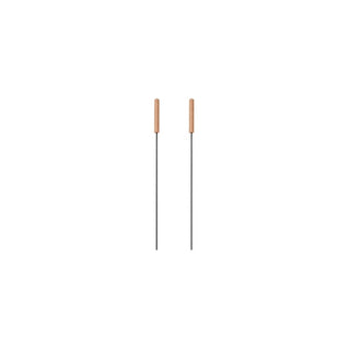 Espetos para Churrasco BBQ 40cm em Aço Inoxidável 2 Peças - Twisted Media