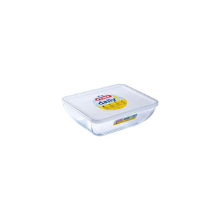 Forma Retangular Pyrex Diário em Vidro 25 x 20cm - Twisted Media