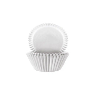 Forminhas de Pastelaria IBILI Antiaderentes em Papel Branco - Twisted Media