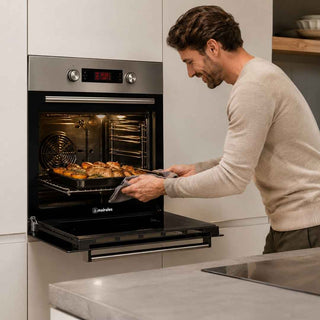 Forno Elétrico Meireles 65L Multifunções, Pirolítico e Classe A Inox - Twisted Media