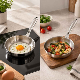 Frigideira IBILI Triply Natural em Inox 16cm - Twisted Media