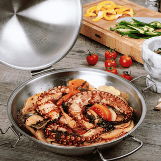 Frigideira Silampos Cataplana 28cm em Aço Inoxidável 3,4L - Twisted Media 