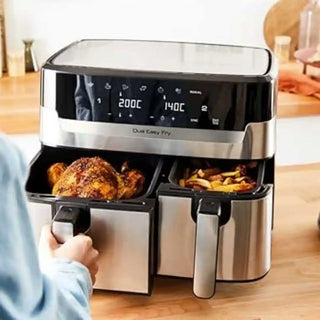 Fritadeira A Ar TEFAL Dual Easy Fry & Grill 8,3L - Twisted Media 