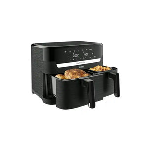 Fritadeira sem óleo Tefal Easy Fry Dual com 8,3L e duas gavetas independentes - Twisted Media