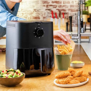 Fritadeira Sem Óleo Tefal Easy Fry Essential 3,5L Preta 1400W - Twisted Media 