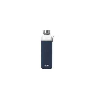 Garrafa de Vidro com Capa de Neoprene Azul Escuro - Twisted Media