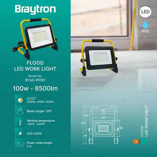 Holofote Braytron Luz De Trabalho BT60-99181 - Twisted Media 