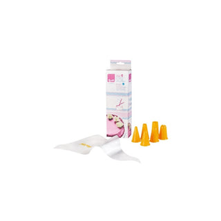 Kit Ibili de 10 Sacos de Confeitar + 6 Bicos Decorativos - Twisted Media