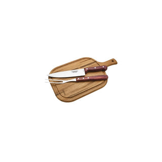Kit para Churrasco Tramontina Polywood Vermelho com Tábua – 3 Peças - Twisted Media