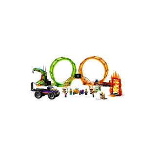LEGO City Arena de Acrobacias com Loop Duplo 598 Peças - Twisted Media