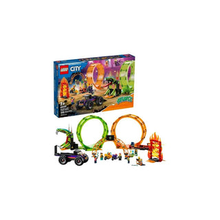 LEGO City Arena de Acrobacias com Loop Duplo 598 Peças - Twisted Media