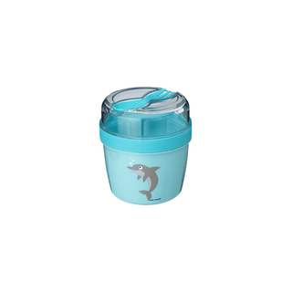 Lancheira Carl Oscar Snack N’ice Cup Dolphin Blue com Disco de Resfriamento - Twisted Media 