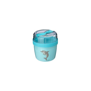 Lancheira Carl Oscar Snack N'ice Cup Dolphin Blue com Disco de Resfriamento - Twisted Media