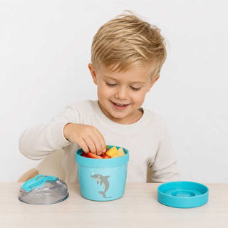 Lancheira Carl Oscar Snack N'ice Cup Dolphin Blue com Disco de Resfriamento - Twisted Media