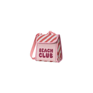 Lancheira Térmico Monnëka Stripes Bloom Blush para Lanche Rosa - Twisted Media