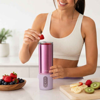 Liquidificador de Copo Individual Cecotec Power Titanium Shake2Go Candy Steel - Twisted Media