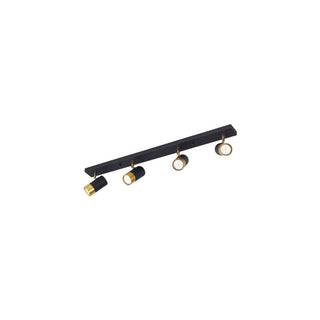Luminária de Teto CLS 4xGU10 Dourado e Preto - Twisted Media