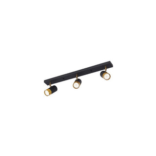 Luminária de Teto CLS Decorativa 3xGU10 Dourado e Preto - Twisted Media