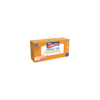 Luvas Descartáveis Spontex Protect em Vinil Tamanho L – 100 Unidades - Twisted Media